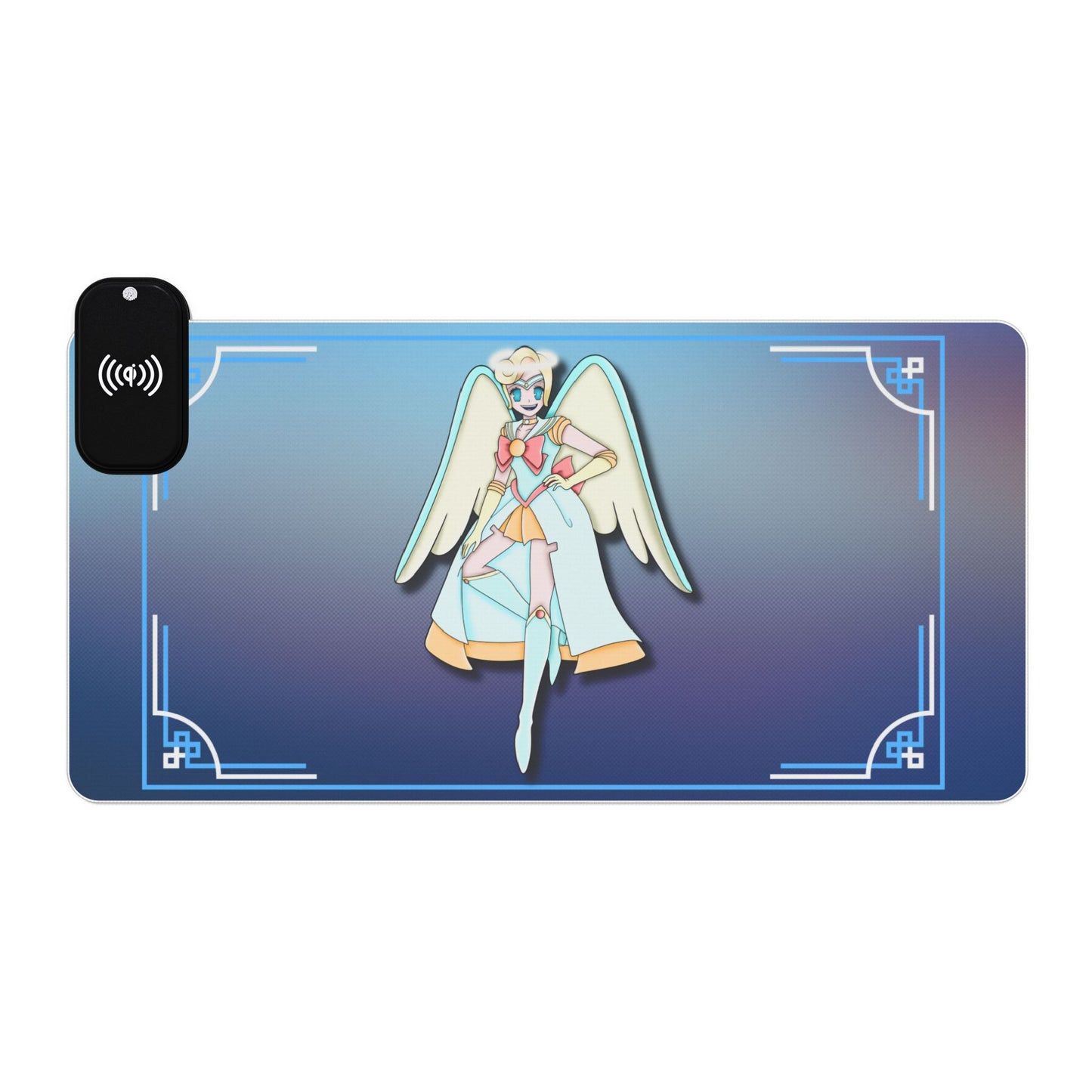 Space Warrior Saint Peter LED Gaming Mouse Pad