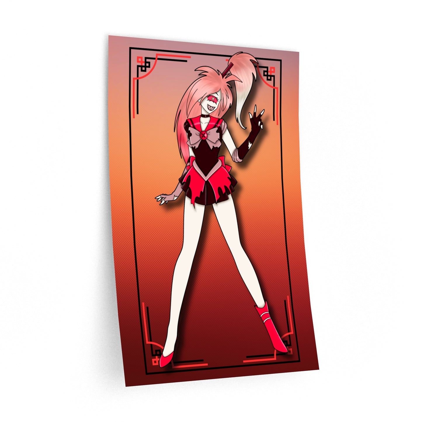 Space Warrior Cherri Bomb Wall Decals