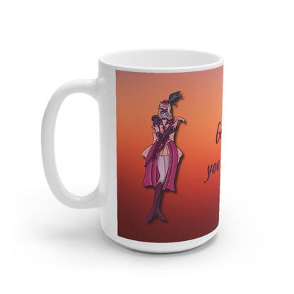 Space Warrior Susan White Ceramic Mug, 11oz and 15oz