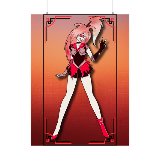 Space Warrior Cherri Bomb Matte Vertical Posters