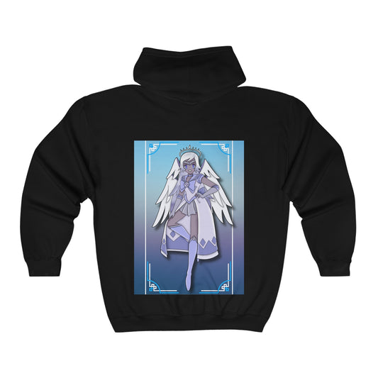 Space Warrior Emily Unisex Heavy Blend™ Full Zip Hooded Sweatshirt