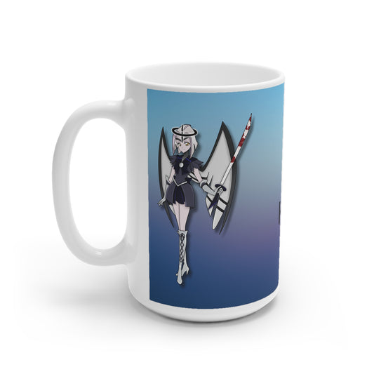 Space Warrior Lute White Ceramic Mug, 11oz and 15oz