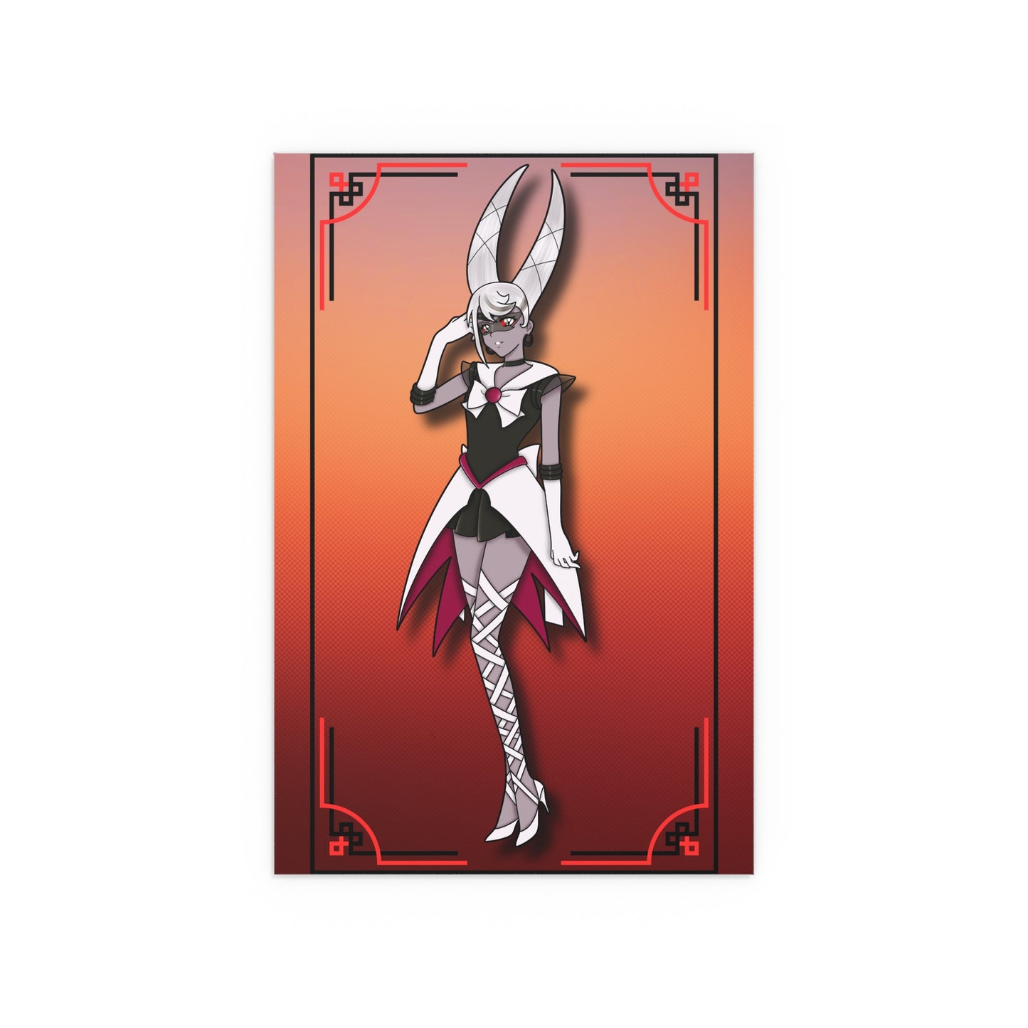 Space Warrior Carmilla Indoor and Outdoor Silk Posters