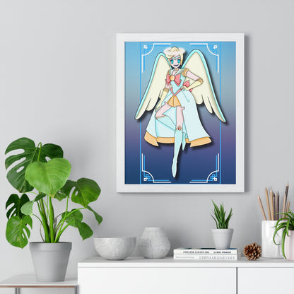 Space Warrior Saint Peter Vertical Framed Poster