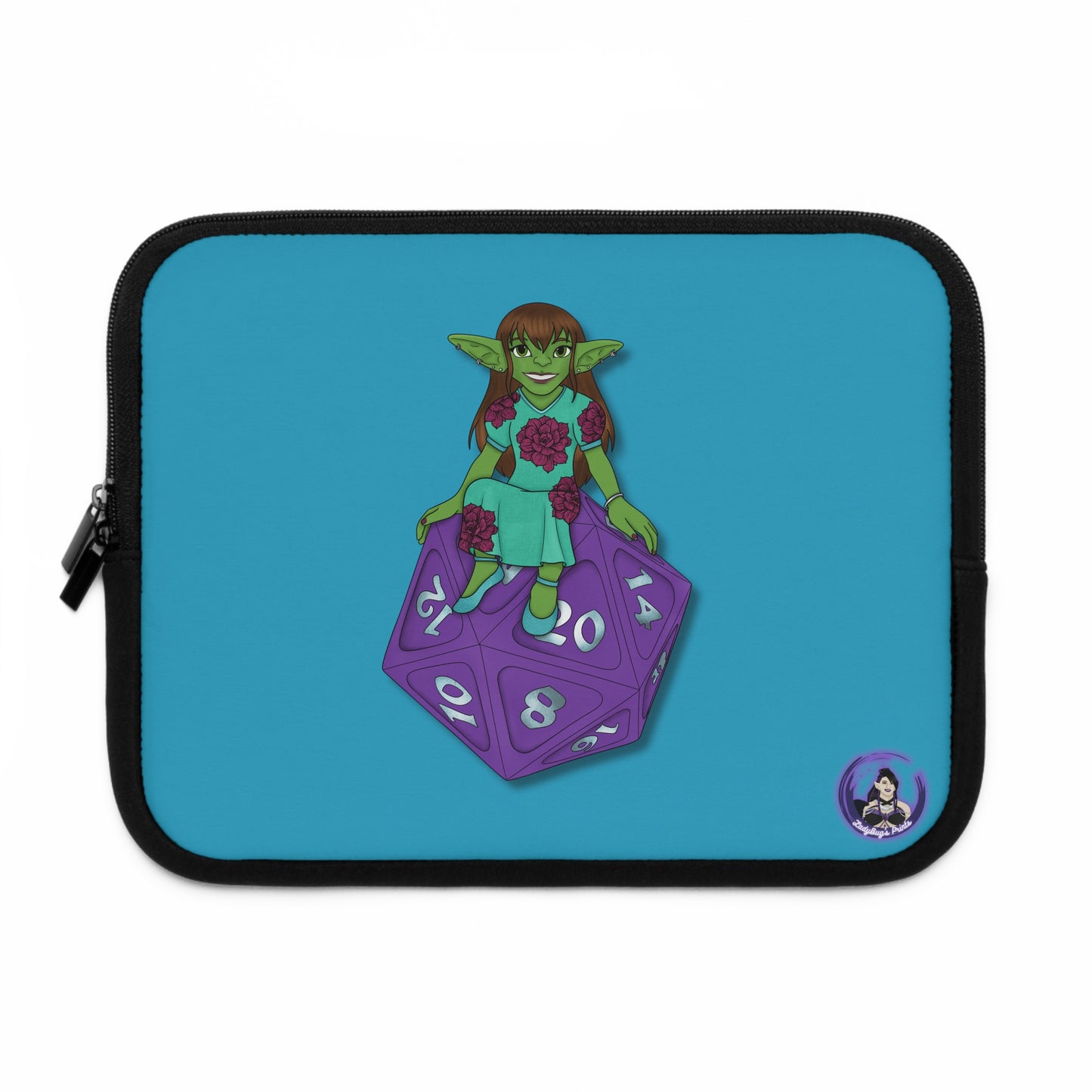 Goblin on a d20 Laptop Sleeve