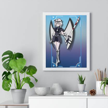 Space Warrior Lute Vertical Framed Poster