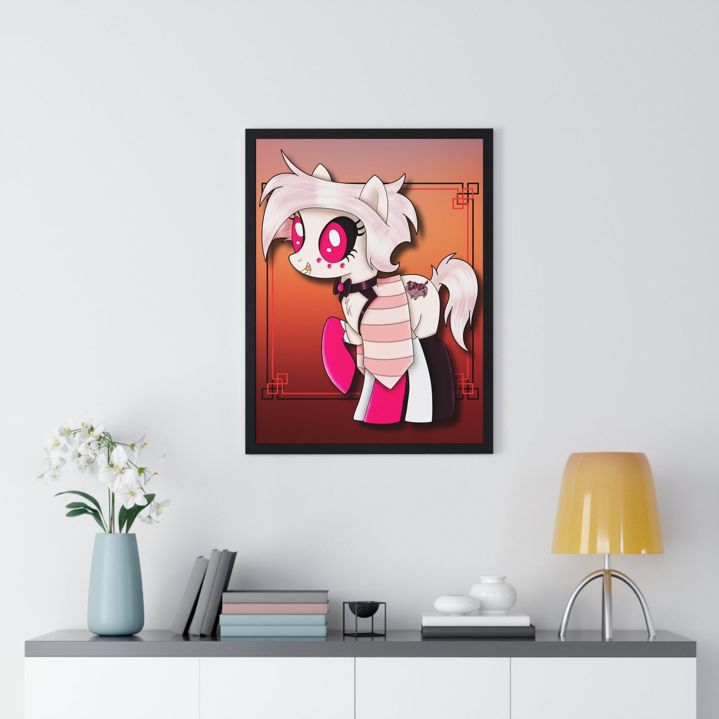 Pony Angel Dust Vertical Framed Poster