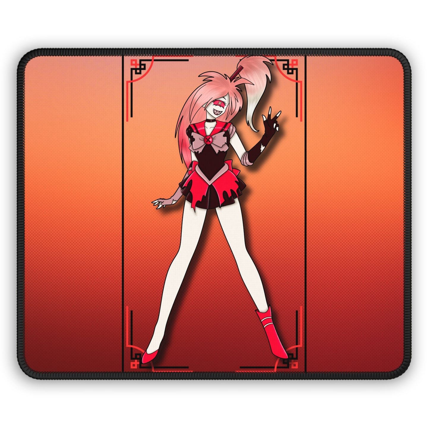 Space Warrior Cherri Bomb Gaming Mouse Pad