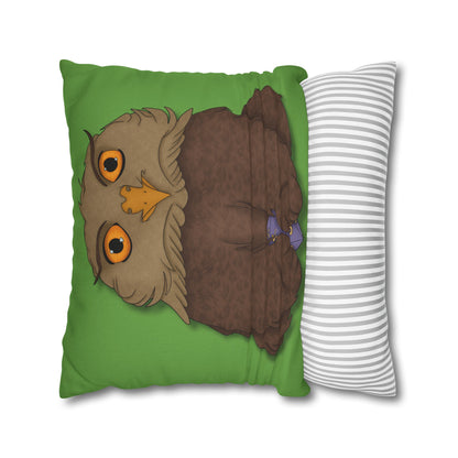 Owlbear Cub Spun Polyester Square Pillowcase