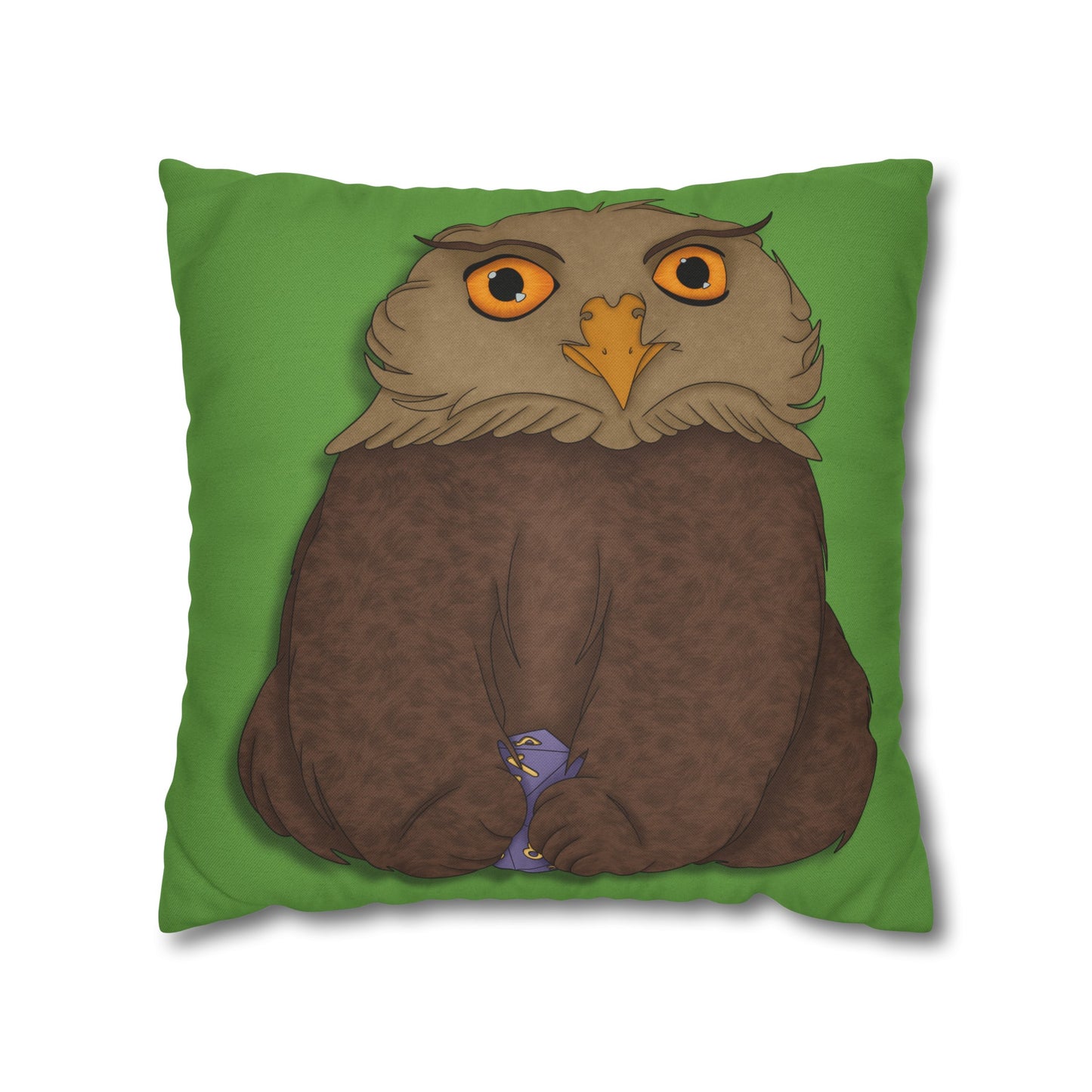 Owlbear Cub Spun Polyester Square Pillowcase