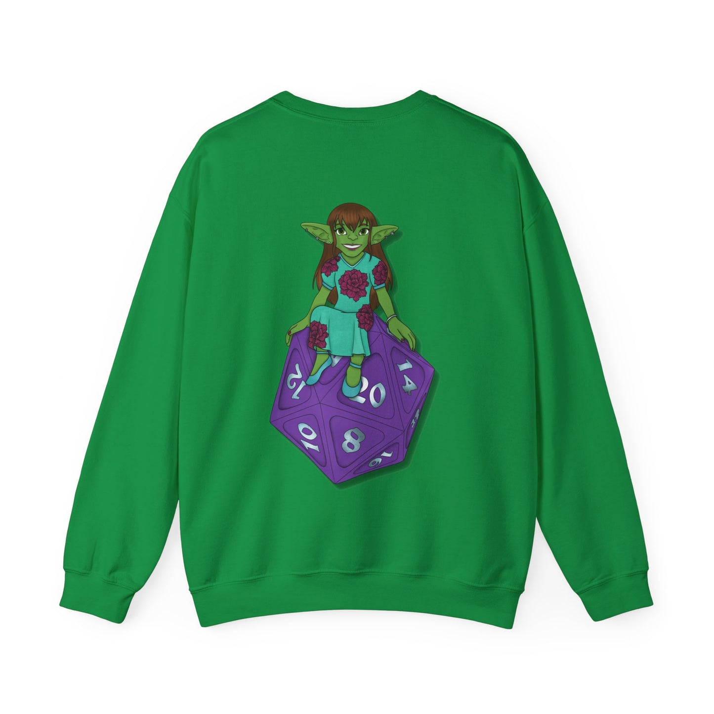 Goblin on a d20 Unisex Heavy Blend™ Crewneck Sweatshirt