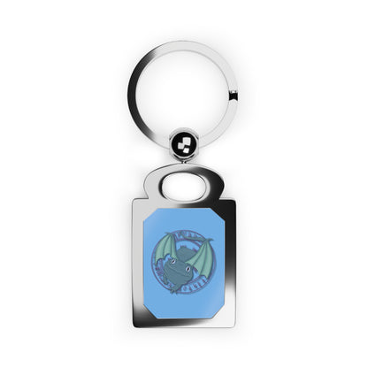 Baby Dragon Rectangle Photo Keyring