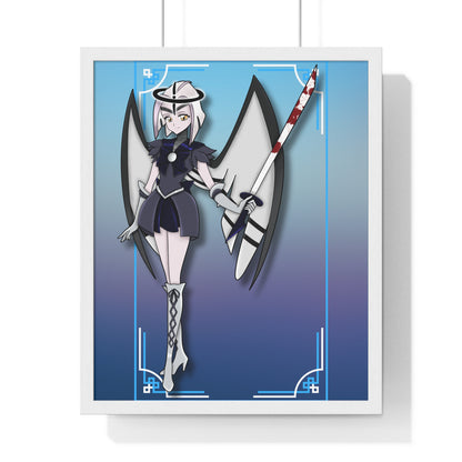 Space Warrior Lute Vertical Framed Poster