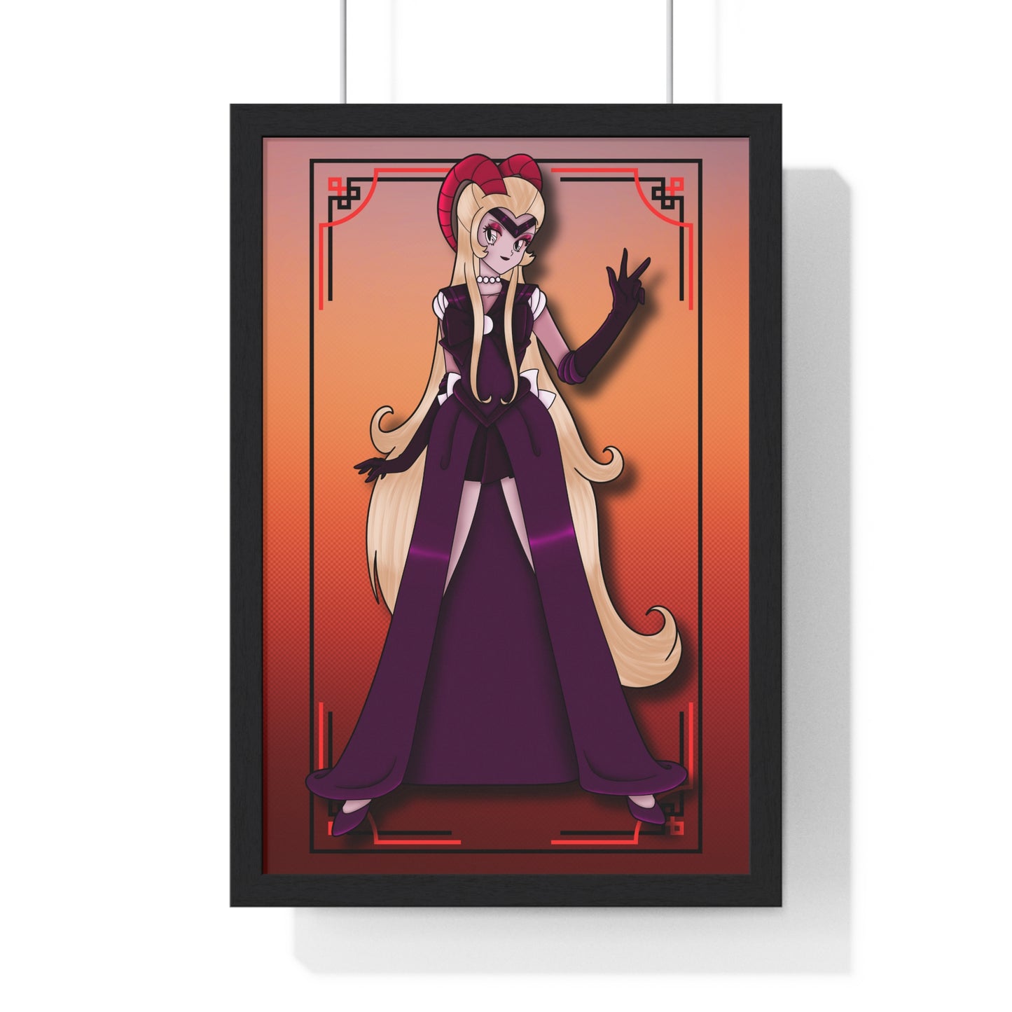 Space Warrior Lilith Vertical Framed Poster