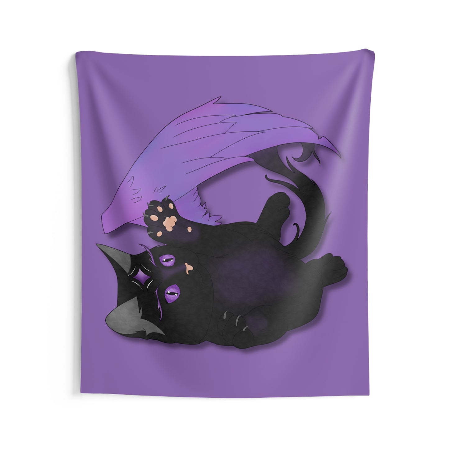 Winged Kitten Indoor Wall Tapestries