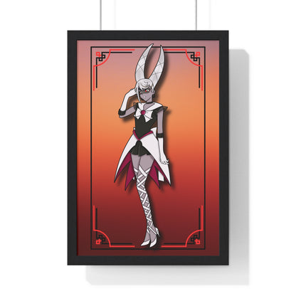 Space Warrior Carmilla Vertical Framed Poster