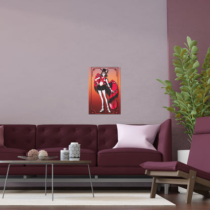 Space Warrior Husk Indoor and Outdoor Silk Posters