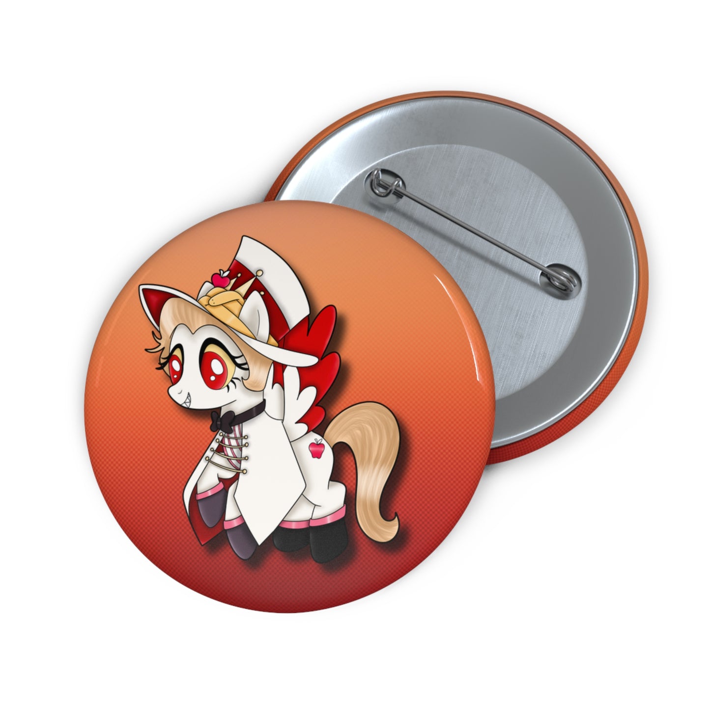 Pony Lucifer Custom Pin Buttons