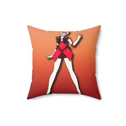 Space Warrior Charlie Spun Polyester Square Pillow