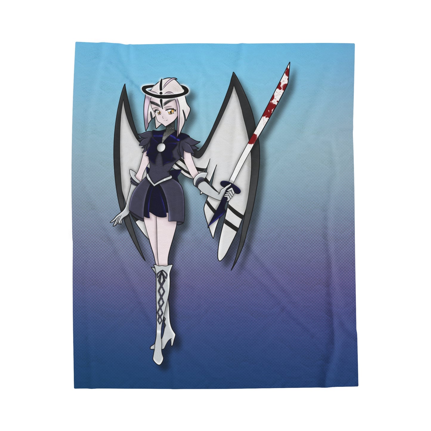 Space Warrior Lute Velveteen Plush Blanket