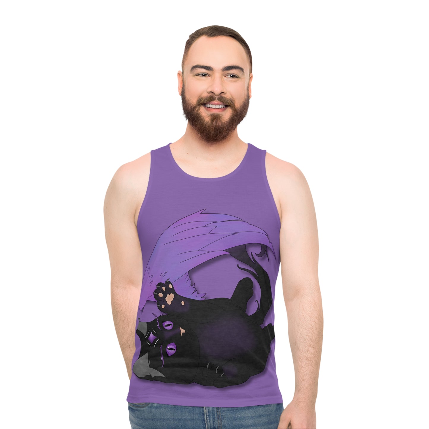 Winged Kitten Unisex Tank Top