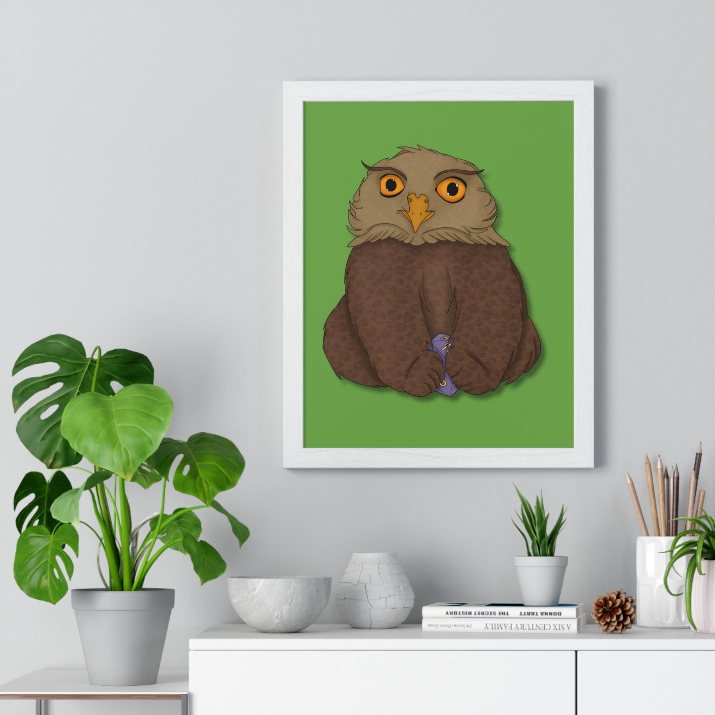 Owlbear Cub Vertical Framed Poster