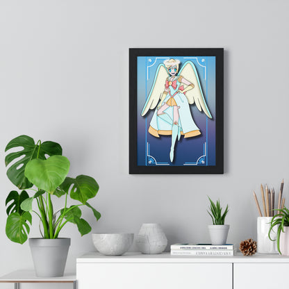 Space Warrior Saint Peter Vertical Framed Poster