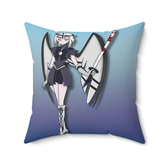 Space Warrior Lute Spun Polyester Square Pillow