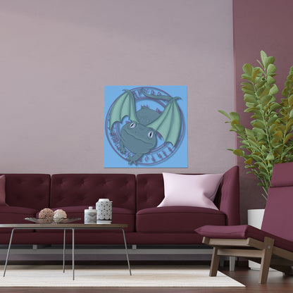 Baby Dragon Indoor and Outdoor Silk Posters