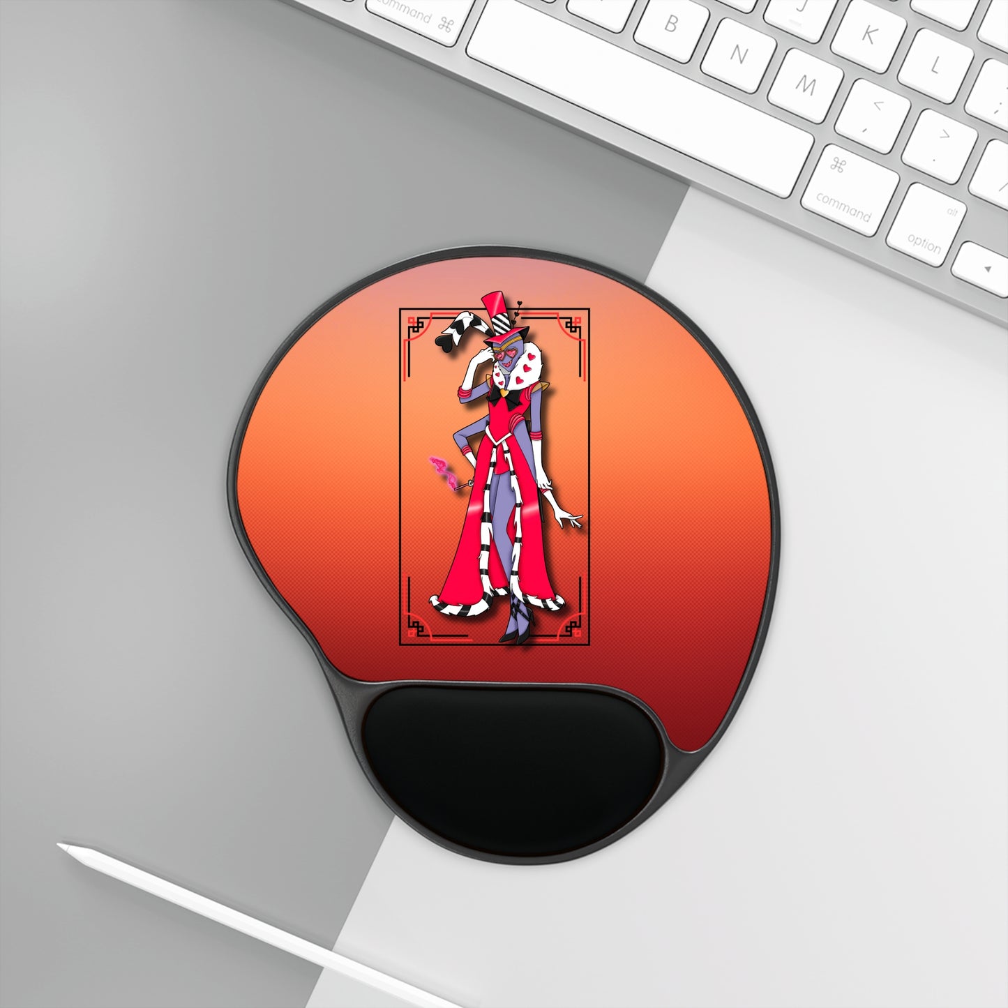 Space Warrior Valentino Mouse Pad With Wrist Rest