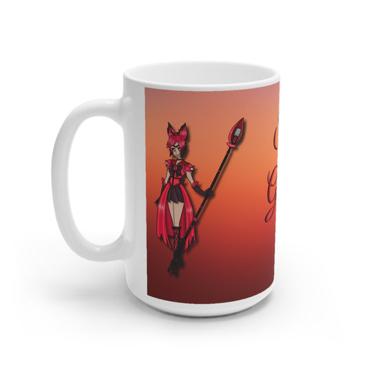 Space Warrior Alastor White Ceramic Mug, 11oz and 15oz