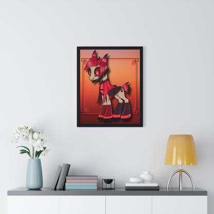 Pony Alastor Vertical Framed Poster