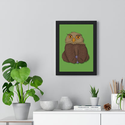 Owlbear Cub Vertical Framed Poster