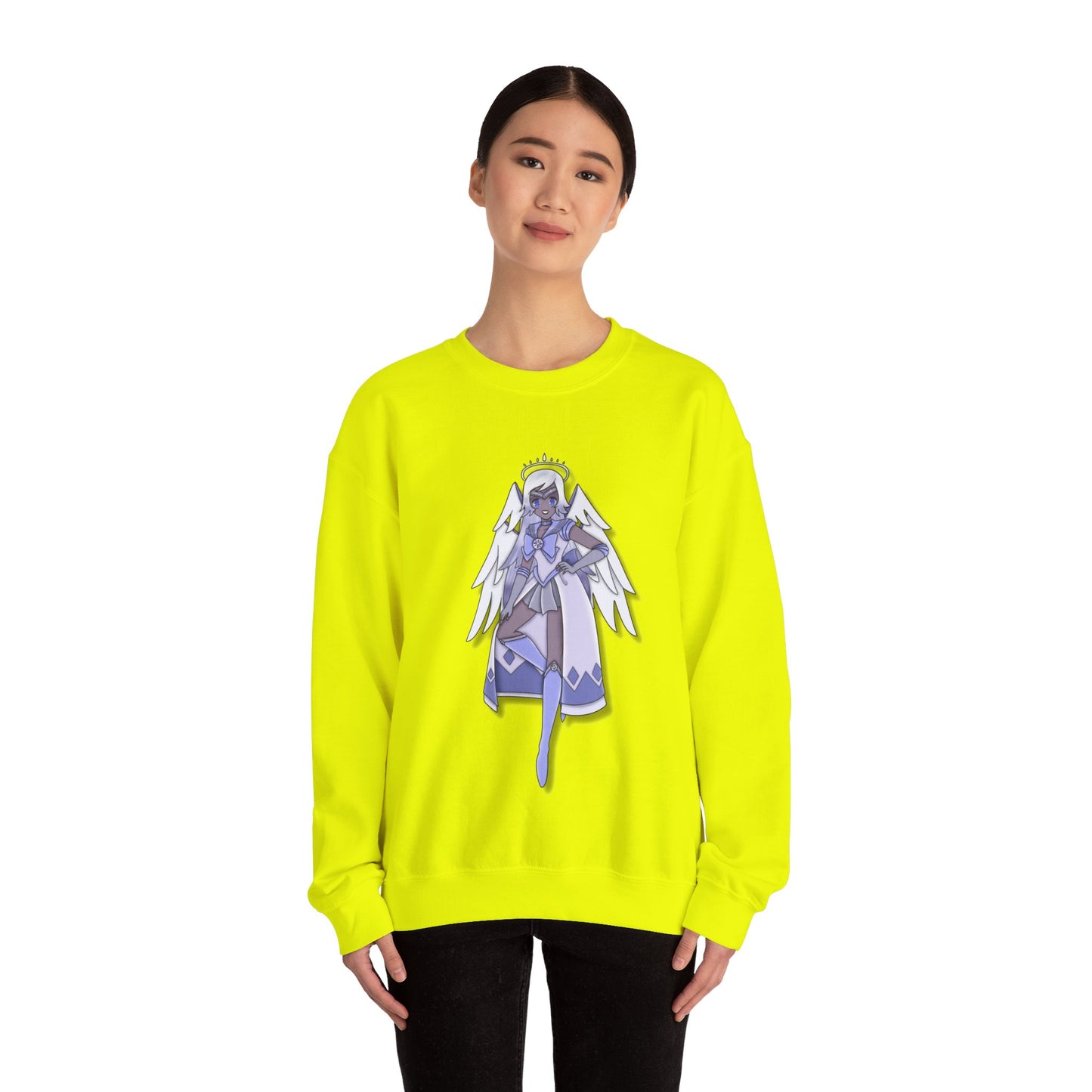 Space Warrior Emily Heavy Blend™ Crewneck Sweatshirt