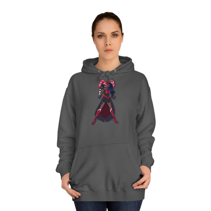 Space Warrior Velvette College Hoodie