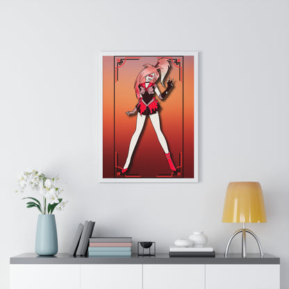 Space Warrior Cherri Bomb Vertical Framed Poster