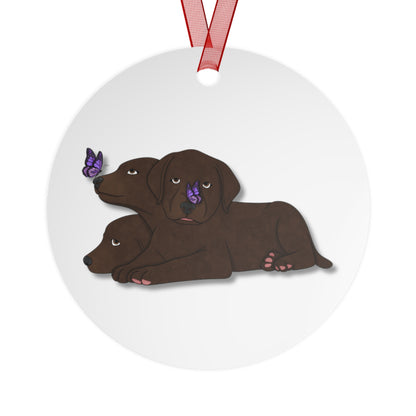 Cerberus Puppy Metal Ornaments