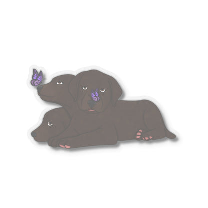 Cerberus Puppy Kiss-Cut Stickers