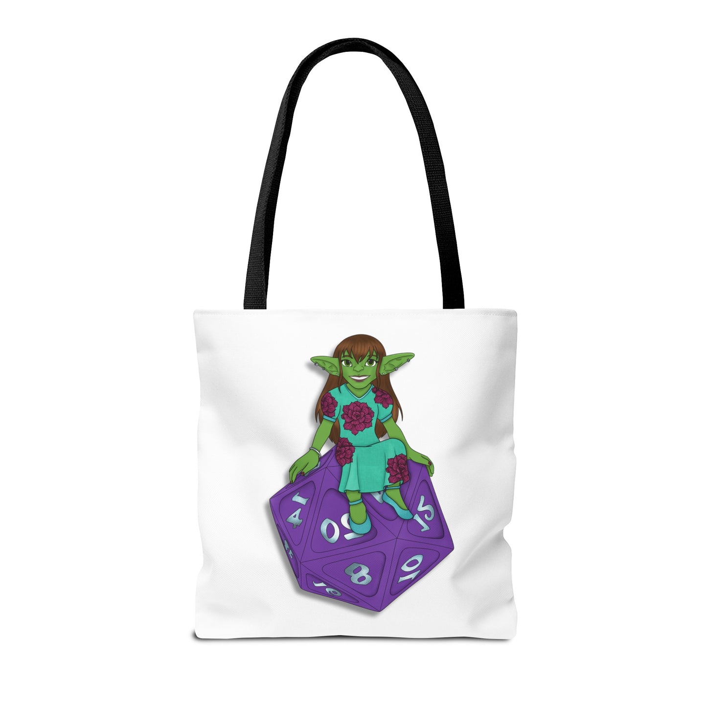 Goblin on a d20 Tote Bag