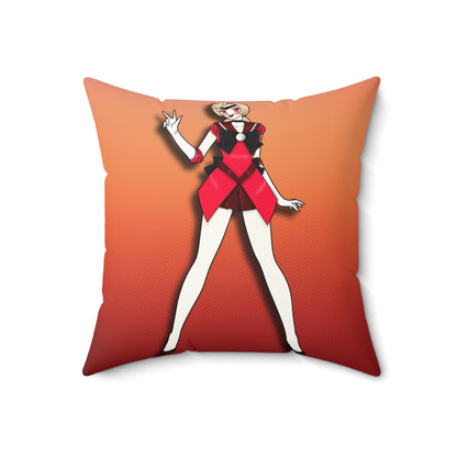 Space Warrior Charlie Spun Polyester Square Pillow