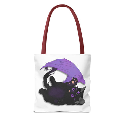 Winged Kitten Tote Bag