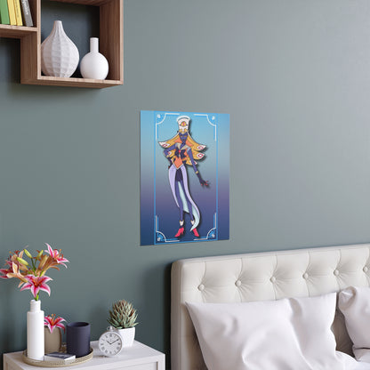 Space Warrior Sir Pentious Indoor and Outdoor Silk Posters