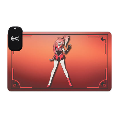 Space Warrior Cherri Bomb LED Gaming Mouse Pad