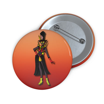 Space Warrior Zestial Pin Button