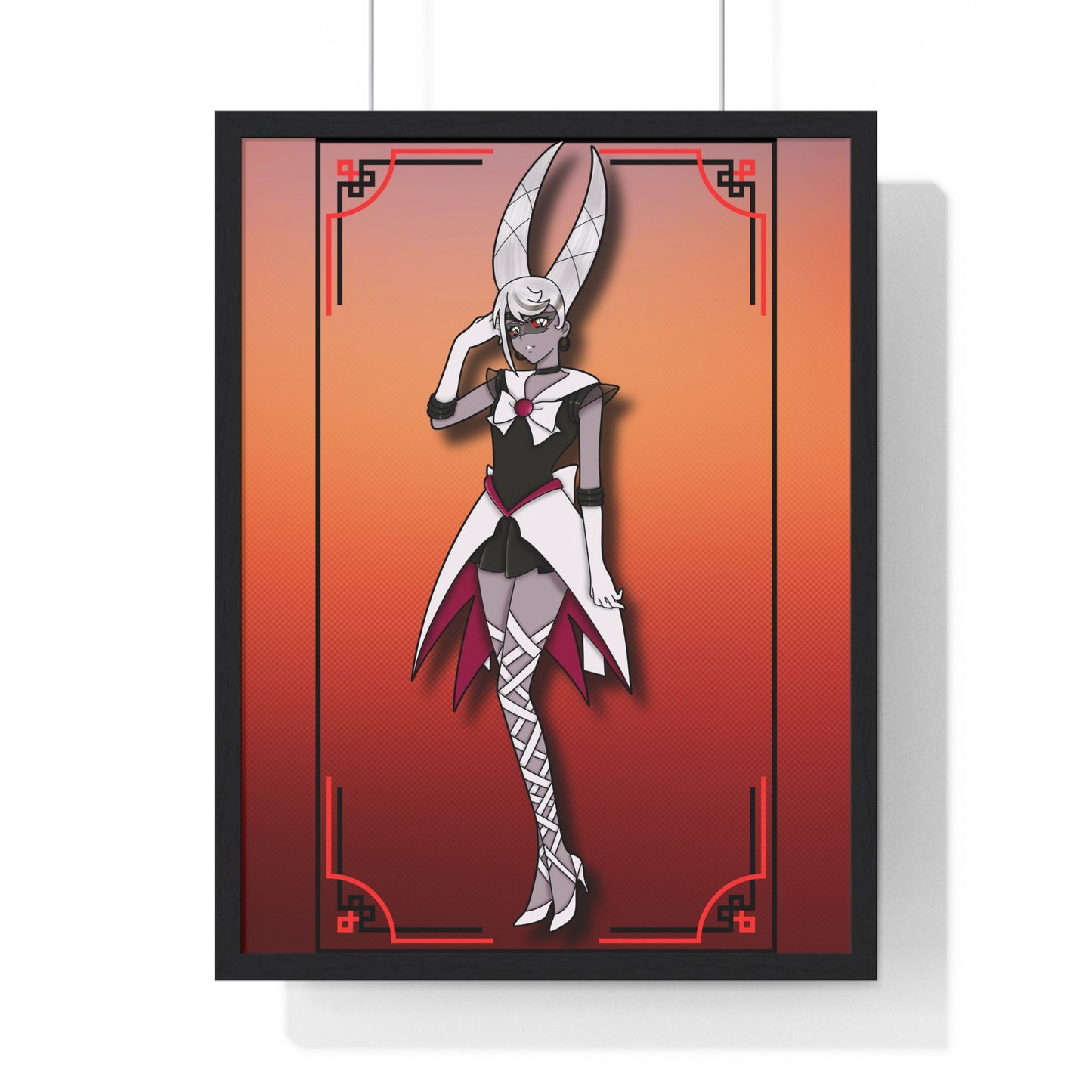 Space Warrior Carmilla Vertical Framed Poster