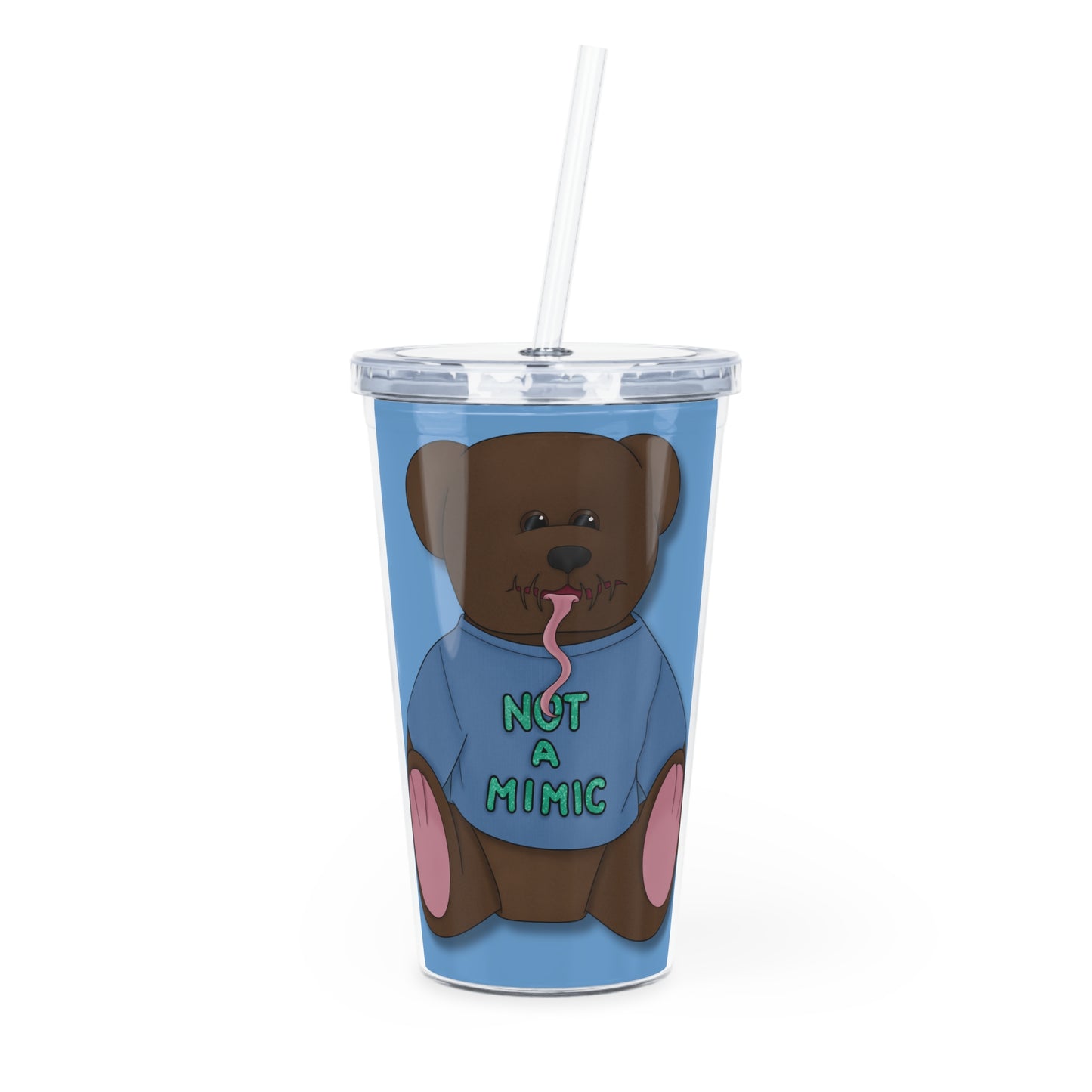 (Not a) Mimic Plastic Tumbler with Straw