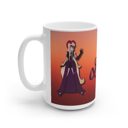 Space Warrior Lilith White Ceramic Mug, 11oz and 15oz