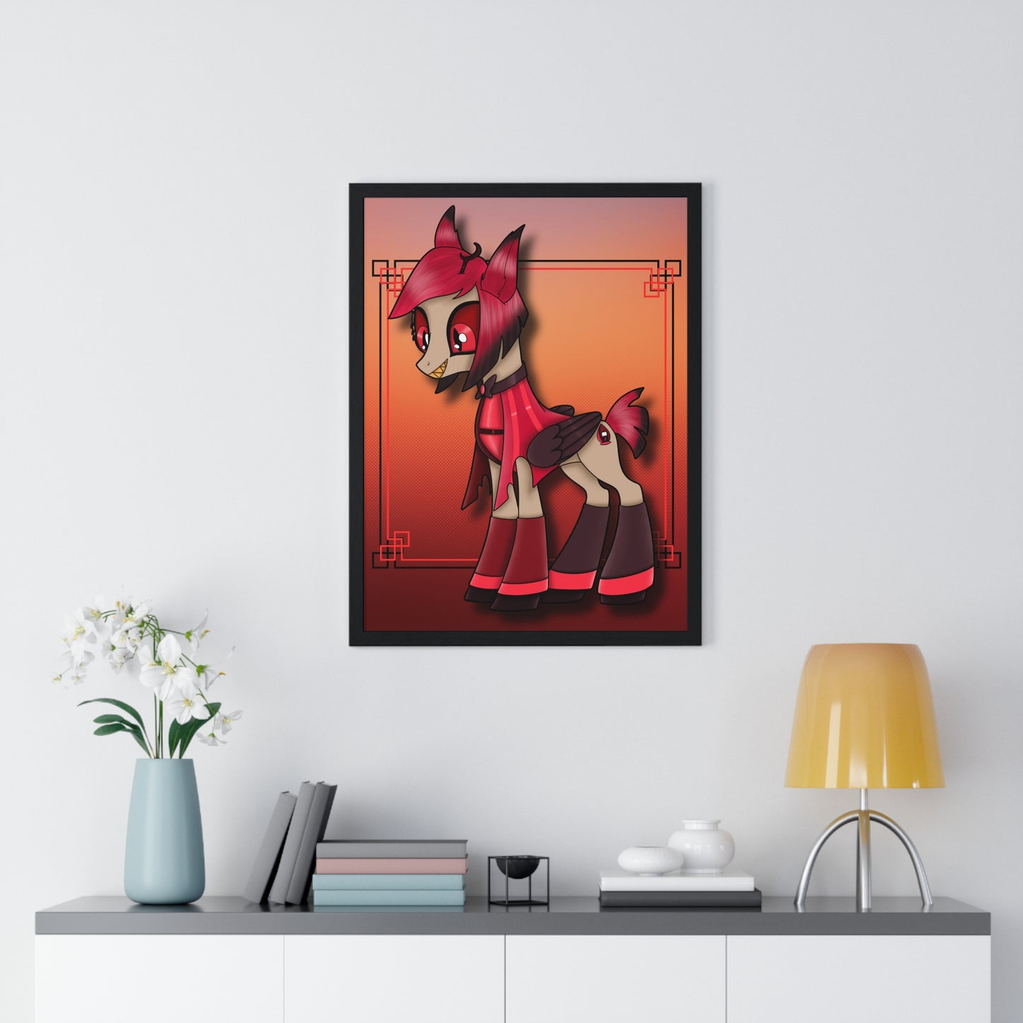 Pony Alastor Vertical Framed Poster