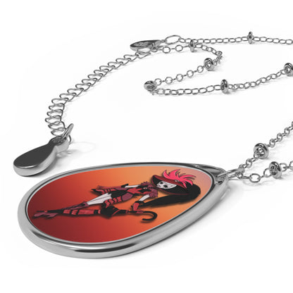 Space Warrior Rosie Oval Necklace