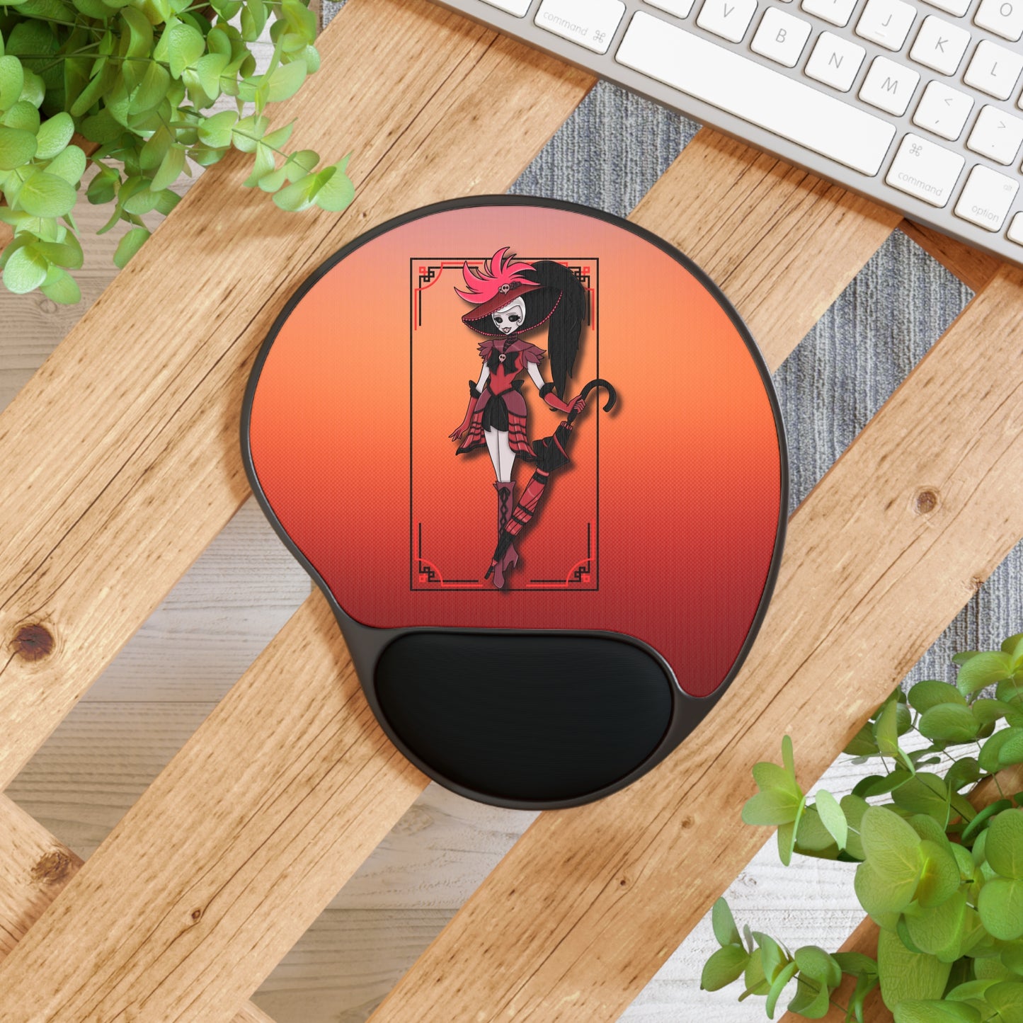 Space Warrior Rosie Mouse Pad With Wrist Rest